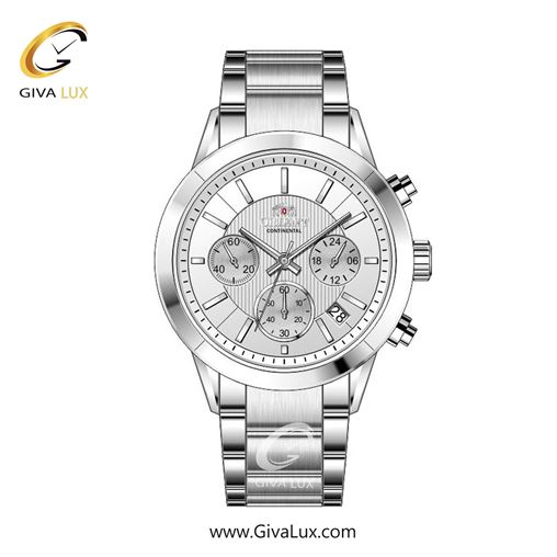 ساعت مچی اورجینال زنانه اورینت (کانتیننتال) | Orient (Continental) سه موتوره کرنوگراف نقره ای | نقره ای| نقره ای| کد رفرنس 106