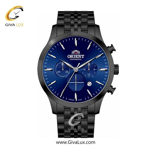 ساعت مچی اورجینال مردانه اورینت (کانتیننتال) | Orient (Continental) سه موتوره کرنوگراف مشکی | مشکی| سرمه ای| کد رفرنس 107