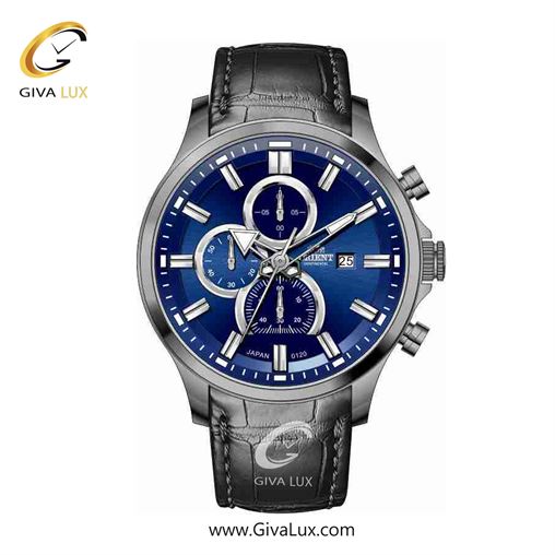 ساعت مچی اورجینال مردانه اورینت (کانتیننتال) | Orient (Continental) سه موتوره کرنوگراف تیتانیوم | مشکی| سرمه ای| کد رفرنس 120
