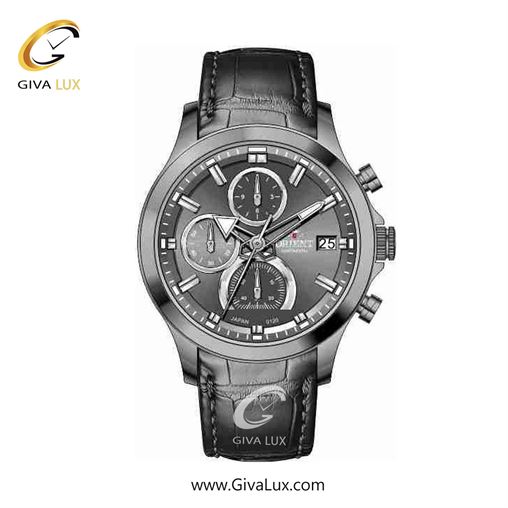 ساعت مچی اورجینال زنانه اورینت (کانتیننتال) | Orient (Continental) سه موتوره کرنوگراف تیتانیوم | مشکی| دودی|تیتانیوم| کد رفرنس 120