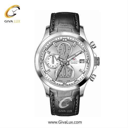 ساعت مچی اورجینال زنانه اورینت (کانتیننتال) | Orient (Continental) سه موتوره کرنوگراف نقره ای | مشکی| نقره ای| کد رفرنس 120