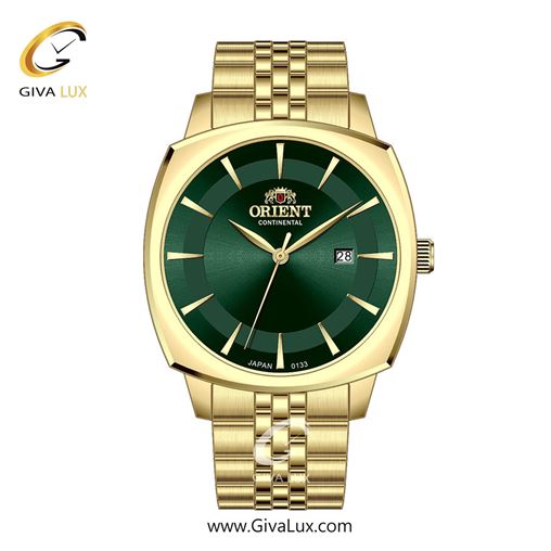 ساعت مچی اورجینال مردانه اورینت (کانتیننتال) | Orient (Continental) طلایی | طلایی| سبز یشمی تیره| کد رفرنس 133