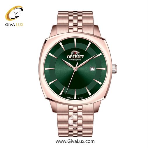 ساعت مچی اورجینال مردانه اورینت (کانتیننتال) | Orient (Continental) رزگلد | رزگلد| سبز یشمی تیره| کد رفرنس 133