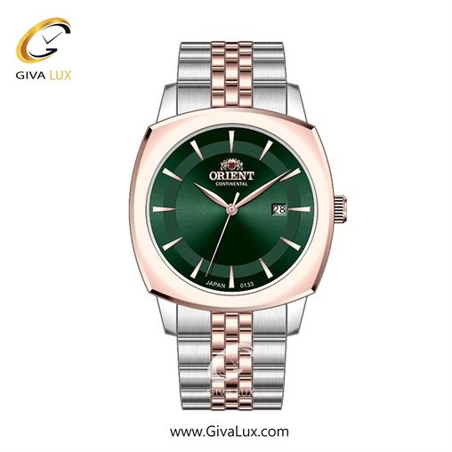 ساعت مچی اورجینال زنانه اورینت (کانتیننتال) | Orient (Continental) رزگلد | رزگلد-نقره ای| سبز یشمی تیره| کد رفرنس 133