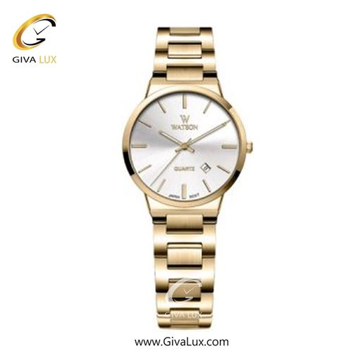 ساعت مچی اورجینال زنانه واتسون | WATSON  طلایی | طلایی| نقره ای| کد رفرنس W 1154L-101