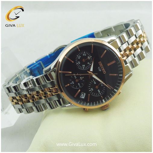 ساعت مچی زنانه سه موتوره کرنوگراف فول استیل سیکو