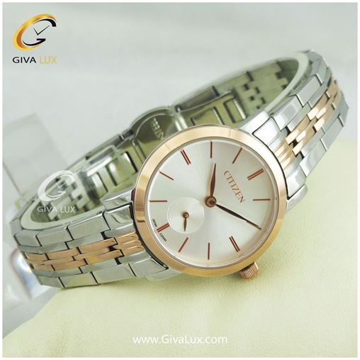 ساعت مچی زنانه زیر ثانیه سیتی زن دورنگ