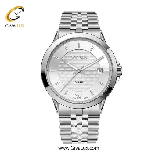 ساعت مچی اورجینال مردانه واتسون | WATSON  نقره ای | نقره ای| نقره ای| کد رفرنس W 1293G-301
