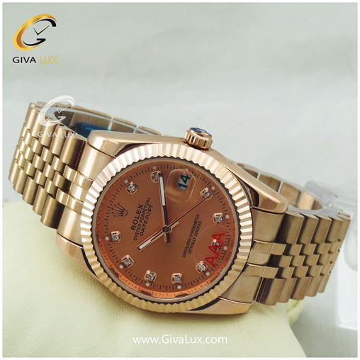 ساعت مچی مردانه فول استیل رولکس مدل دیت جاست رزگلد | رزگلد| رزگلد|