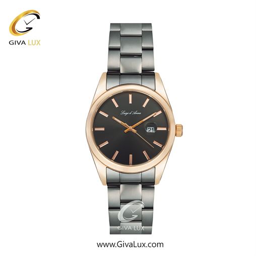 ساعت مچی اورجینال زنانه LdA رزگلد | تیتانیوم(زغالی)| مشکی| کد رفرنس 2439