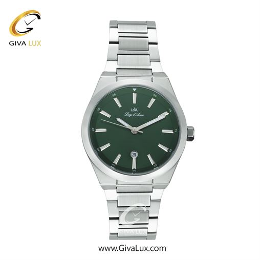 ساعت مچی اورجینال مردانه LdA نقره ای | نقره ای| سبز| کد رفرنس 2459