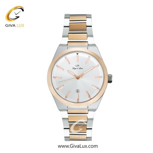 ساعت مچی اورجینال زنانه LdA رزگلد | رزگلد-نقره ای| نقره ای| کد رفرنس 2460
