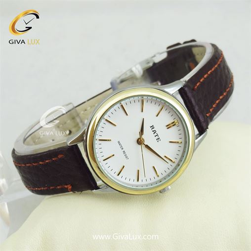 ساعت مچی اورجینال زنانه رِیت RATE طلایی | قهوه ای| سفید| کد رفرنس T7116L
