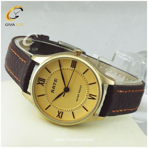 ساعت مچی اورجینال زنانه رِیت RATE طلایی | قهوه ای| طلایی| کد رفرنس T7198L
