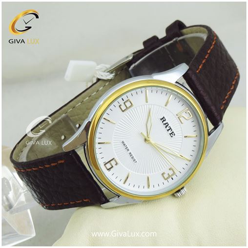 ساعت مچی اورجینال مردانه رِیت RATE نقره ای | قهوه ای| سفید صدفی| کد رفرنس T7112G
