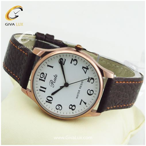 ساعت مچی اورجینال مردانه رِیت RATE رزگلد | قهوه ای| طلایی| کد رفرنس T7198G 