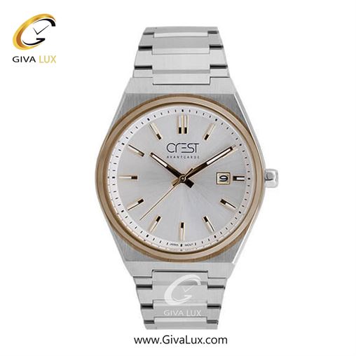 ساعت مچی اورجینال زنانه کرست | Crest  طلایی | نقره ای| نقره ای| کد رفرنس Crest 6247-5