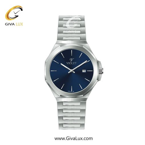 ساعت مچی اورجینال مردانه ویولت VIOLET نقره ای | نقره ای| آبی| کد رفرنس 0623