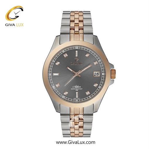 ساعت مچی اورجینال مردانه لاکسمی | LAXMI  رزگلد | نقره ای-رزگلد| دودی|تیتانیوم| کد رفرنس 8506-6