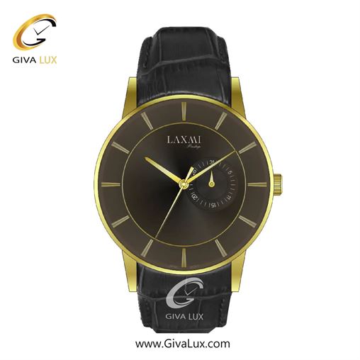 ساعت مچی اورجینال مردانه لاکسمی | LAXMI  طلایی | مشکی| دودی|تیتانیوم| کد رفرنس 8519-3