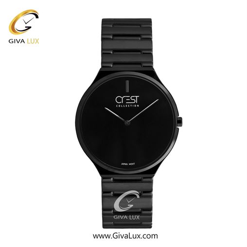 ساعت مچی اورجینال مردانه کرست | Crest  مشکی | مشکی| مشکی| کد رفرنس Crest 9076-6