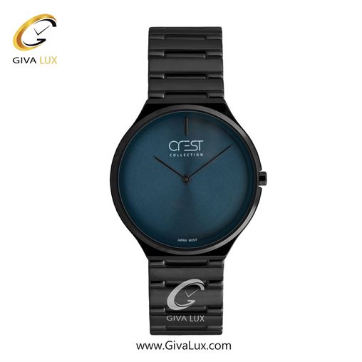 ساعت مچی اورجینال زنانه کرست | Crest  مشکی | مشکی| سرمه ای| کد رفرنس Crest 9076-7