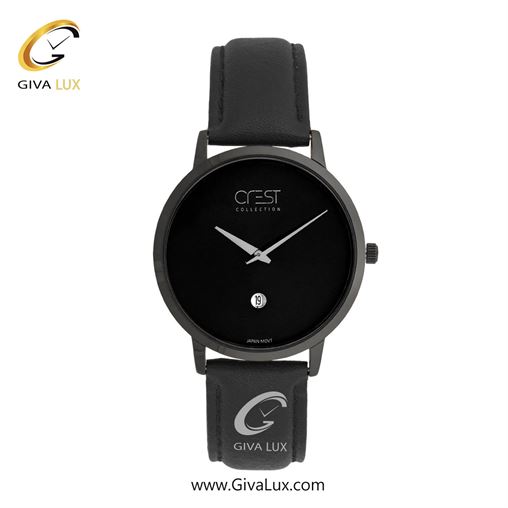 ساعت مچی اورجینال مردانه کرست | Crest  مشکی | مشکی| مشکی| کد رفرنس Crest 9078-4