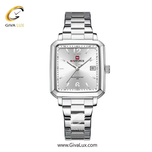 ساعت مچی اورجینال مردانه ناوی فورس|Naviforce|نوی فورس|نیوی فورس نقره ای | نقره ای| نقره ای| کد رفرنس NF9252 S/W/S