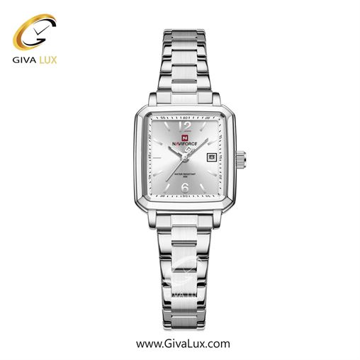 ساعت مچی اورجینال زنانه ناوی فورس|Naviforce|نوی فورس|نیوی فورس نقره ای | نقره ای| نقره ای| کد رفرنس NF9252 S/W/S