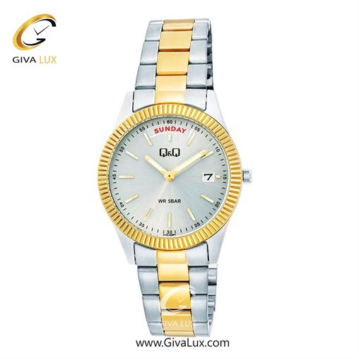 ساعت مچی اورجینال زنانه کیو اند کیو Q&Q نقره ای | نقره ای-طلایی| نقره ای| کد رفرنس A15A-002PY
