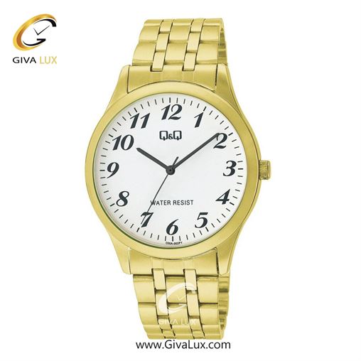 ساعت مچی اورجینال مردانه کیو اند کیو Q&Q طلایی | طلایی| سفید| کد رفرنس C00A-002PY