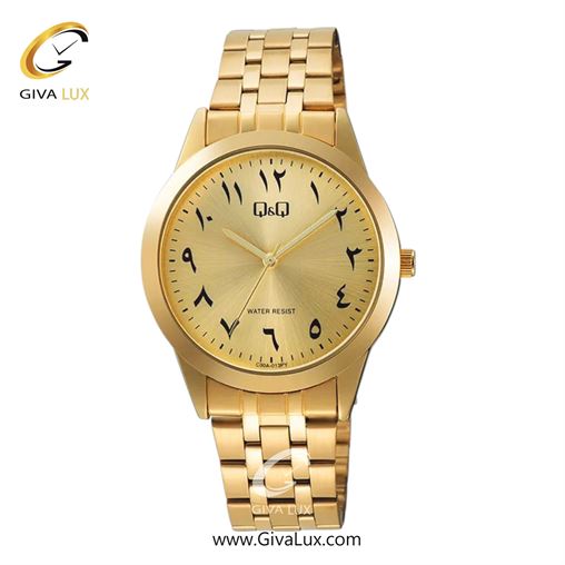 ساعت مچی اورجینال مردانه کیو اند کیو Q&Q طلایی | طلایی| طلایی| کد رفرنس C00A-013PY