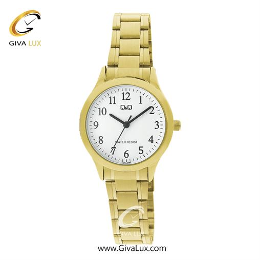 ساعت مچی اورجینال زنانه کیو اند کیو Q&Q طلایی | طلایی| سفید| کد رفرنس C03A-006PY