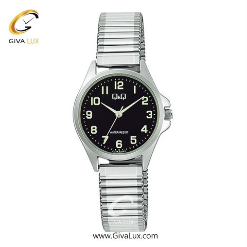 ساعت مچی اورجینال زنانه کیو اند کیو Q&Q نقره ای | نقره ای| مشکی| کد رفرنس C37A-024PY