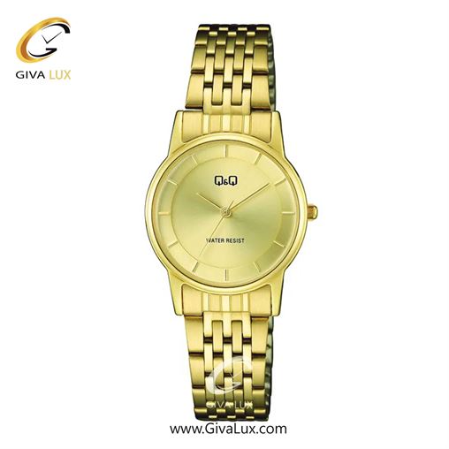 ساعت مچی اورجینال زنانه کیو اند کیو Q&Q طلایی | طلایی| طلایی| کد رفرنس C63A-001PY