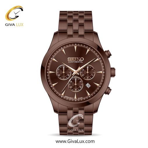 ساعت مچی اورجینال مردانه سیکو (کانتیننتال) | Seiko (Continental)  سه موتوره کرنوگراف کافی | کافی| کافی| کد رفرنس 0425