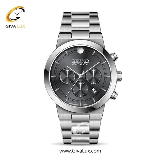 ساعت مچی اورجینال مردانه سیکو (کانتیننتال) | Seiko (Continental)  سه موتوره کرنوگراف نقره ای | نقره ای| دودی|تیتانیوم| کد رفرنس 0426