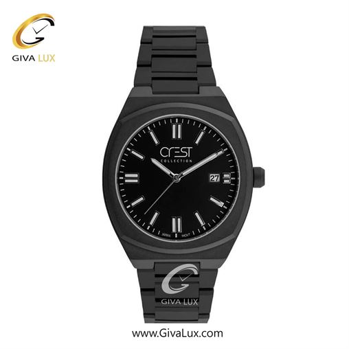 ساعت مچی اورجینال مردانه کرست مشکی | مشکی| مشکی| کد رفرنس Crest 6292-3