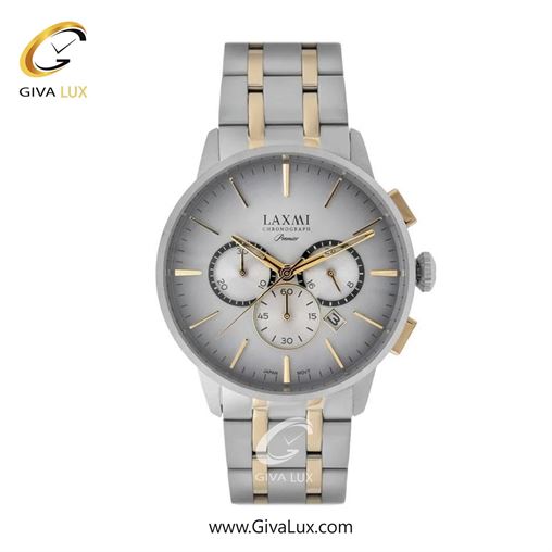 ساعت مچی اورجینال مردانه لاکسمی سه موتوره کرنوگراف نقره ای | طلایی-نقره ای| نقره ای| کد رفرنس 8119-5G