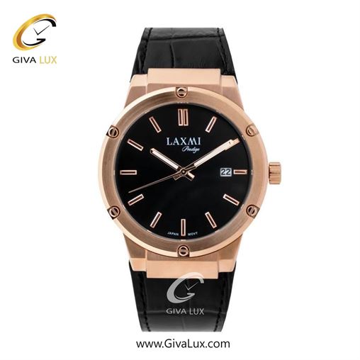 ساعت مچی اورجینال مردانه لاکسمی رزگلد | مشکی| مشکی| کد رفرنس 8126-3G