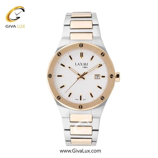 ساعت مچی اورجینال مردانه لاکسمی رزگلد | نقره ای-رزگلد| سفید| کد رفرنس 8148-3G