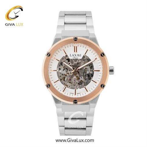 ساعت مچی اورجینال مردانه لاکسمی رزگلد | نقره ای| سفید| کد رفرنس 8151-2G