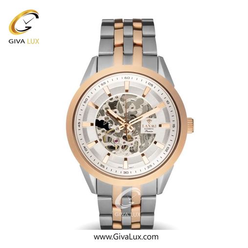 ساعت مچی اورجینال مردانه لاکسمی رزگلد | رزگلد-نقره ای| نقره ای| کد رفرنس 8514-3G