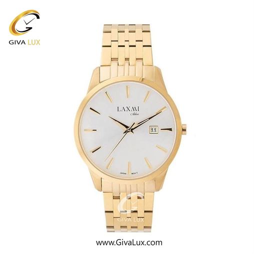 ساعت مچی اورجینال مردانه لاکسمی طلایی | طلایی| سفید| کد رفرنس 8518-10G
