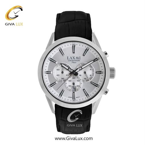 ساعت مچی اورجینال مردانه لاکسمی سه موتوره کرنوگراف نقره ای | مشکی| نقره ای| کد رفرنس 8543-1G