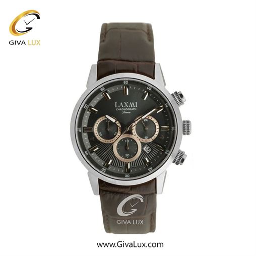ساعت مچی اورجینال مردانه لاکسمی سه موتوره کرنوگراف نقره ای | قهوه ای| دودی|تیتانیوم| کد رفرنس 8546-14G