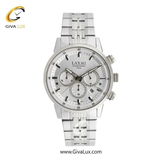 ساعت مچی اورجینال مردانه لاکسمی سه موتوره کرنوگراف نقره ای | نقره ای| نقره ای| کد رفرنس 8546-3G