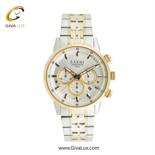 ساعت مچی اورجینال مردانه لاکسمی سه موتوره کرنوگراف طلایی | نقره ای-طلایی| نقره ای| کد رفرنس 8546-5G