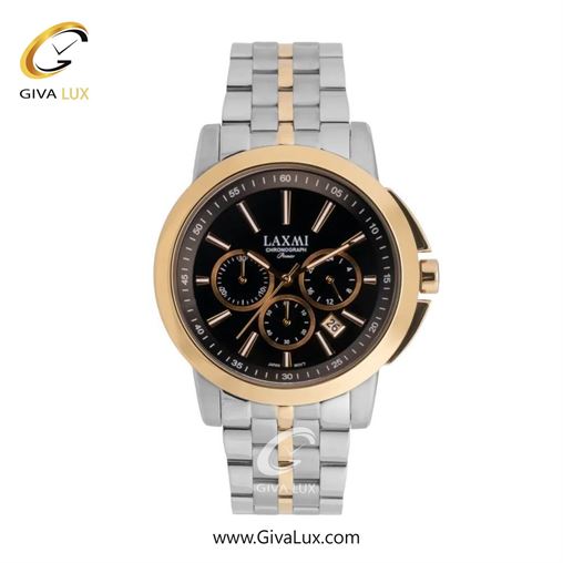 ساعت مچی اورجینال مردانه لاکسمی سه موتوره کرنوگراف طلایی | طلایی-نقره ای| مشکی| کد رفرنس 8552-6G