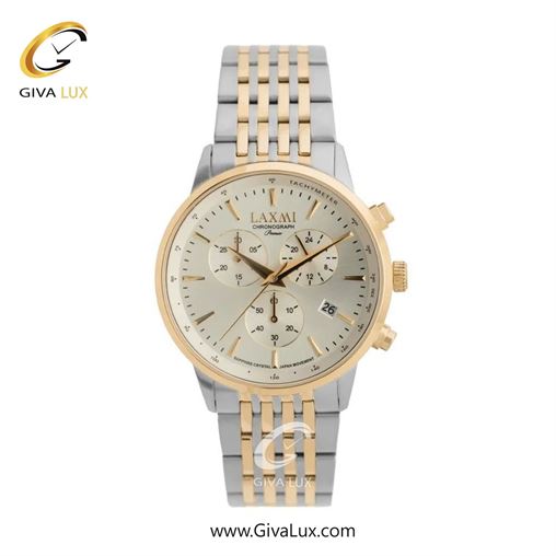 ساعت مچی اورجینال مردانه لاکسمی سه موتوره کرنوگراف رزگلد | رزگلد-نقره ای| نقره ای| کد رفرنس 8562-3G